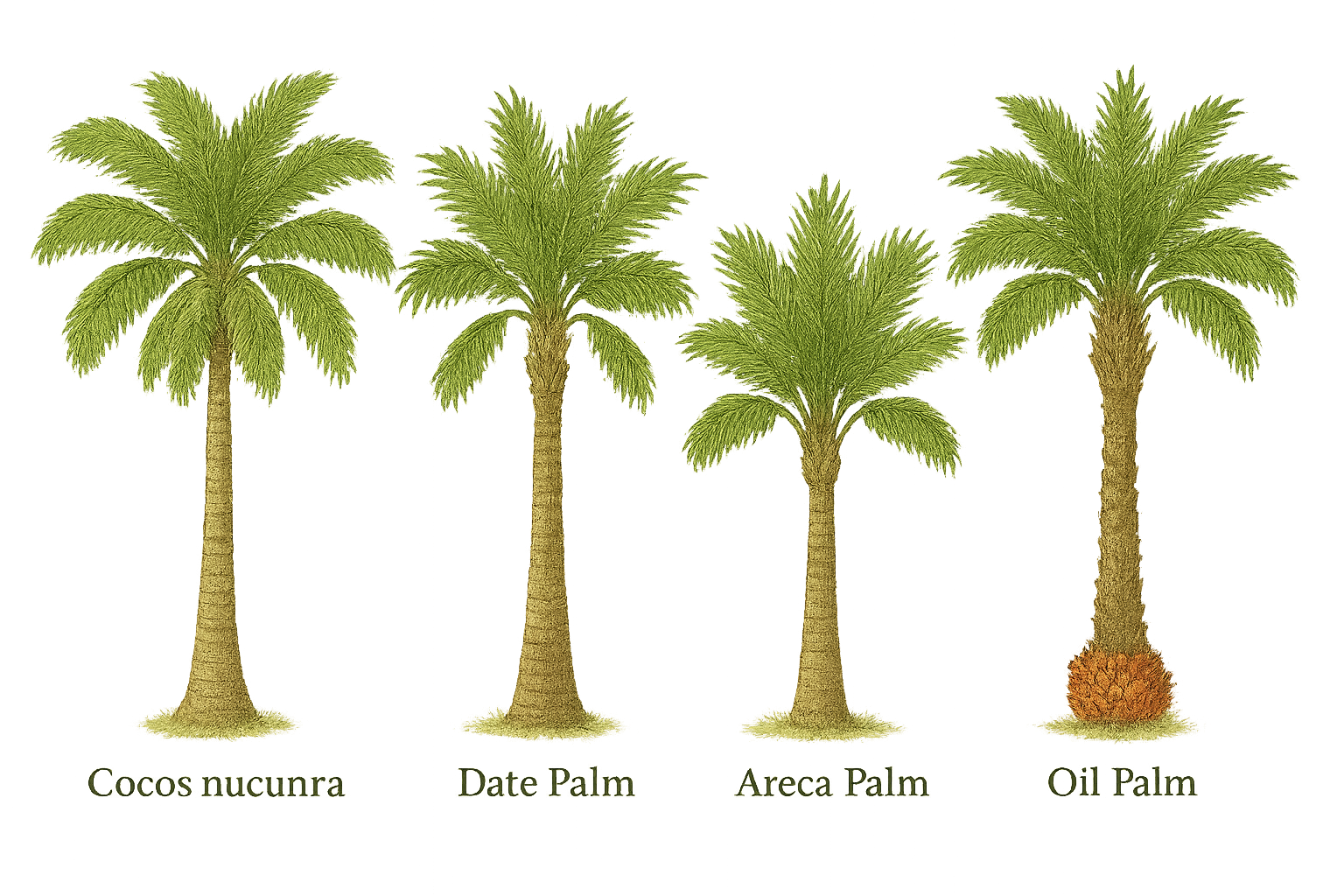 Palm Tree botanical illustration