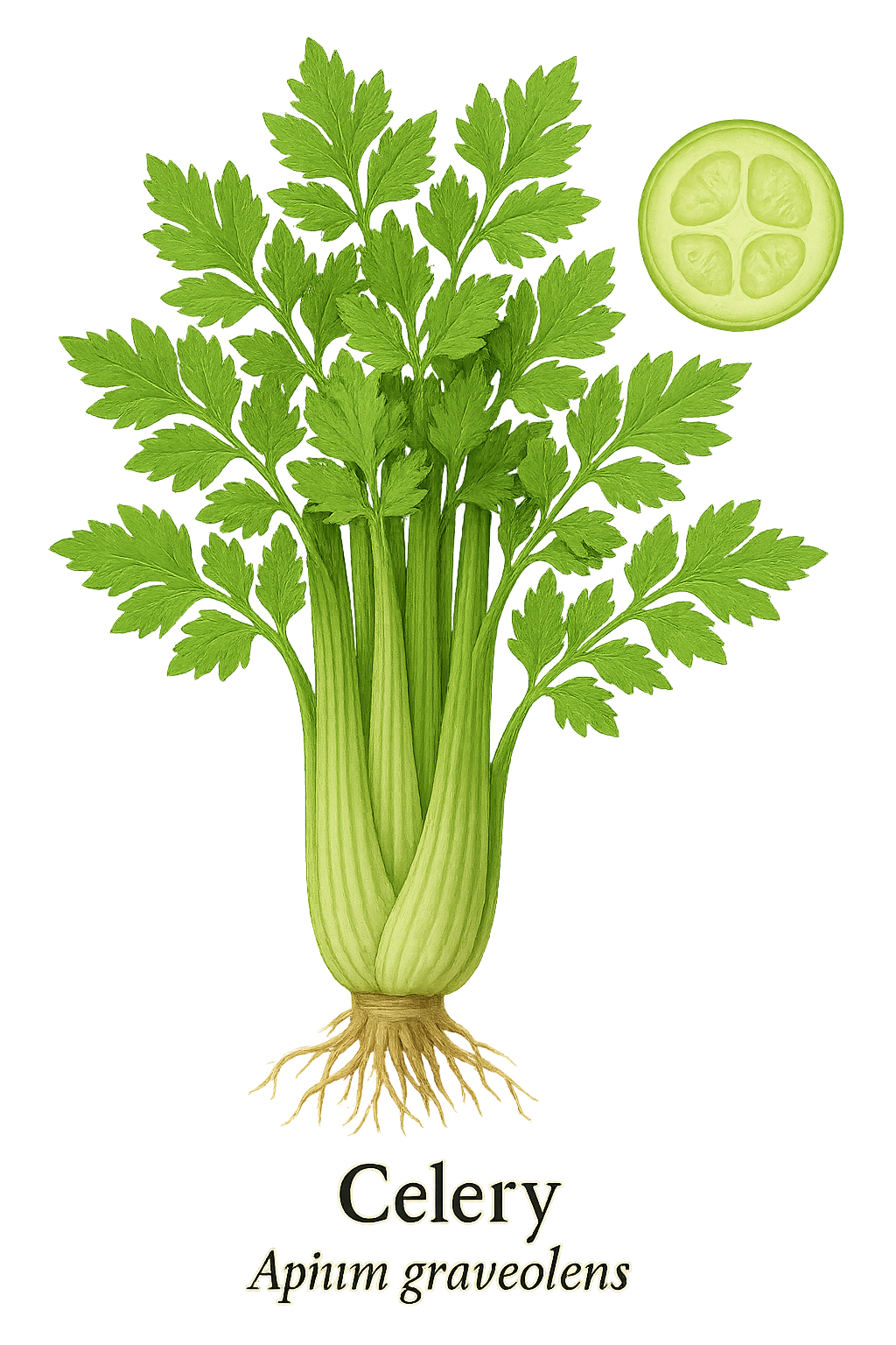 Celery botanical illustration